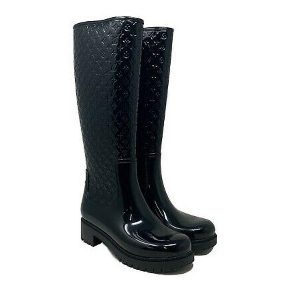 Louis Vuitton Rubber Monogram rain boots - Picture 3 of 8